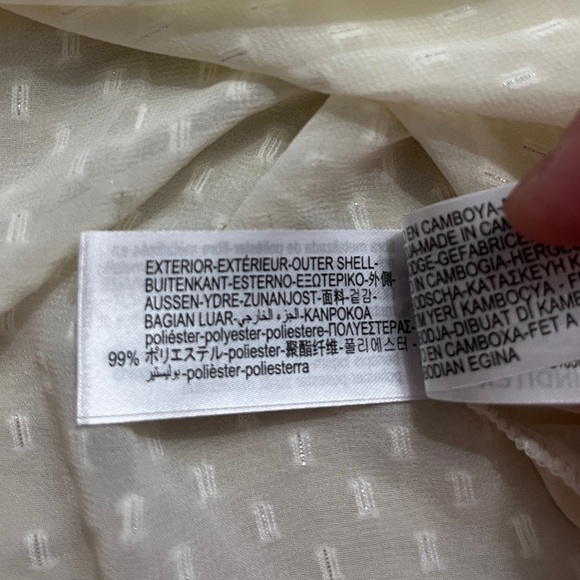 Zara Women’s Ruffled Swiss Dot Semi-Sheer Shirt - Size M - Picture 13 of 14